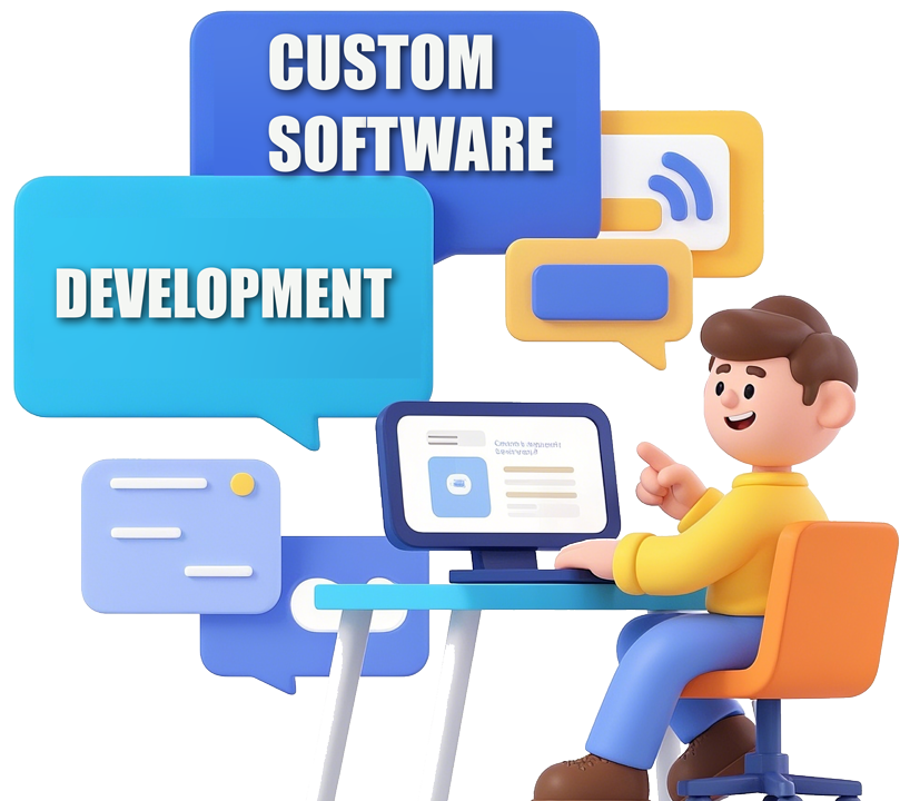 3d cartoon custom software development