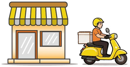 Model 2 - ร้านจัดส่งเอง